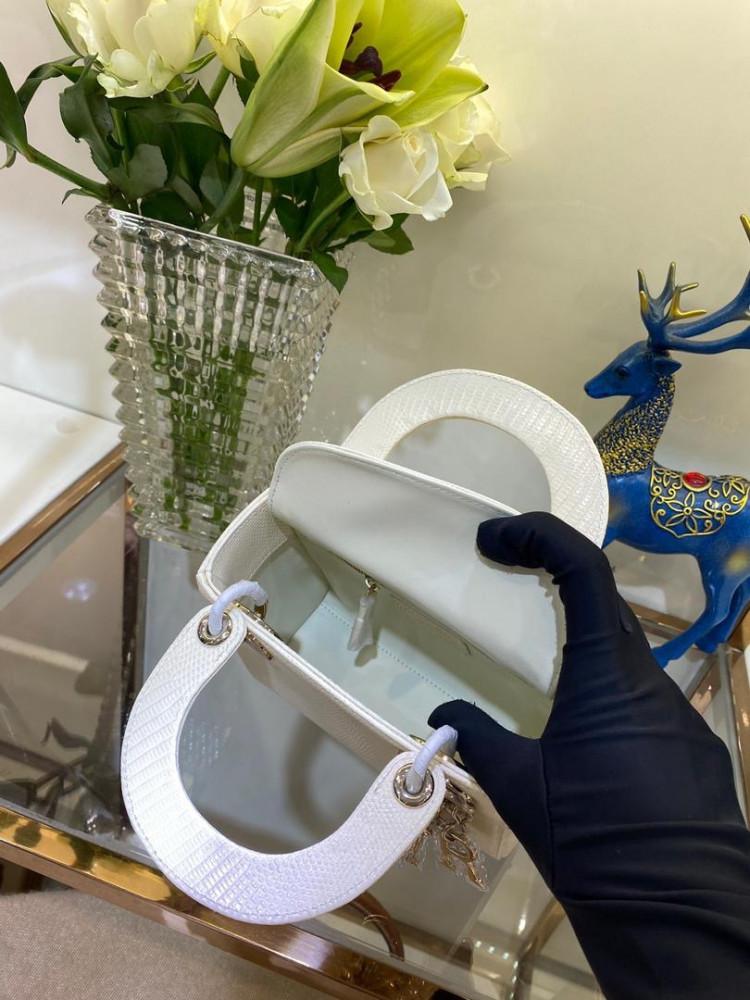 Dior leather bag lizard