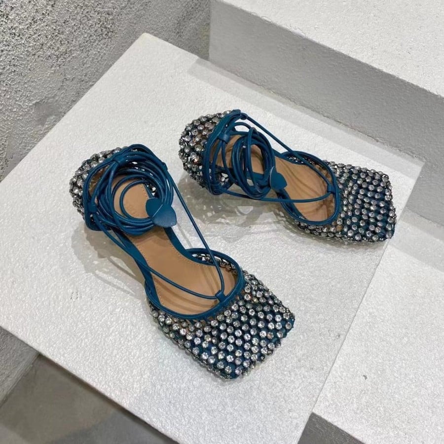 Blue Bottega Veneta heel