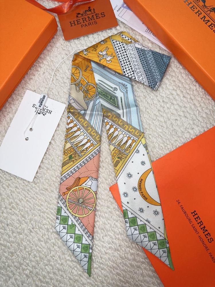 Hermes bag scarf twilly
