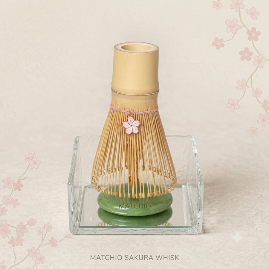 ماتشا إمبراطورية يابوكيتا 50g + مضرب ساكورا هدية | Imperial Yabukita Matcha 50g + Free Sakura Whisk