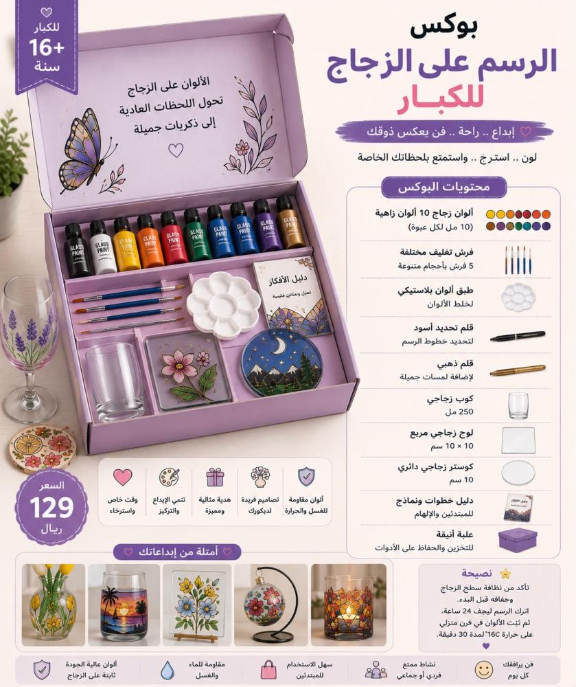 بوكس الرسم على الزجاج