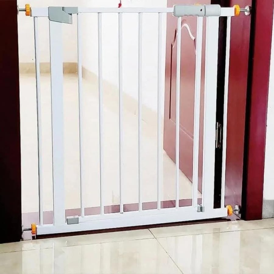 بوابة امان للأطفال حاجز درج معدني قابل للتعديل مقاس متر1m