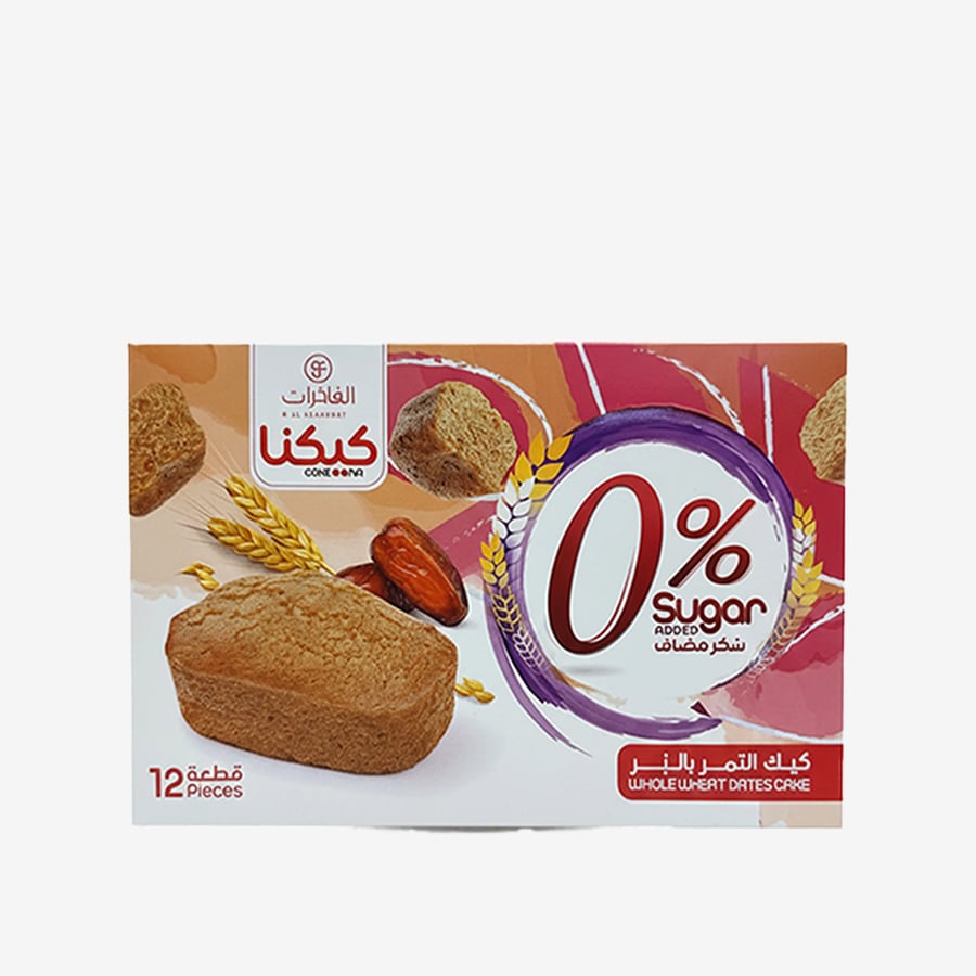 كيك التمربالبر  بدون سكر