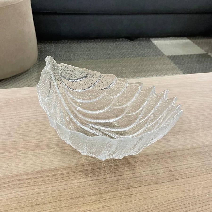 Serving glass plate