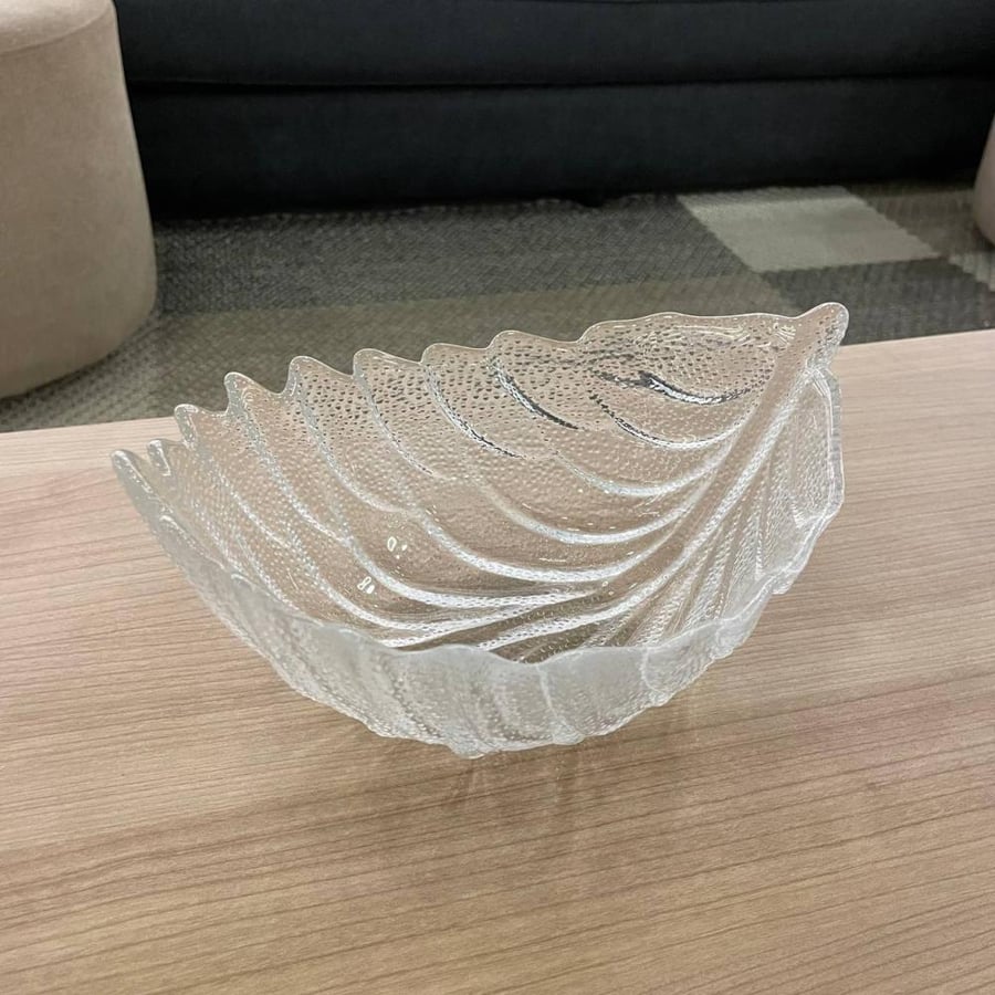 Serving glass plate