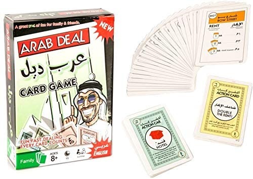 لعبة البطاقات عرب ديل لغتين عربي انجليزي لعبة جماعية لجميع أفراد العائلة و الأصدقاء