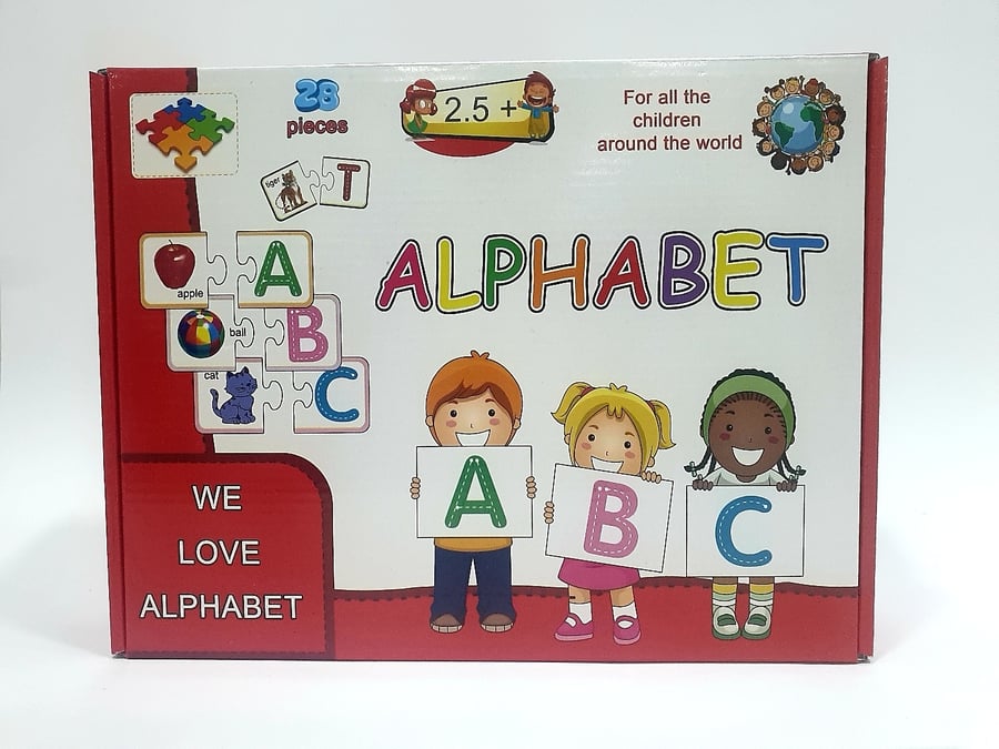 بزل العباقرة الحروف باللغة الانجليزية
