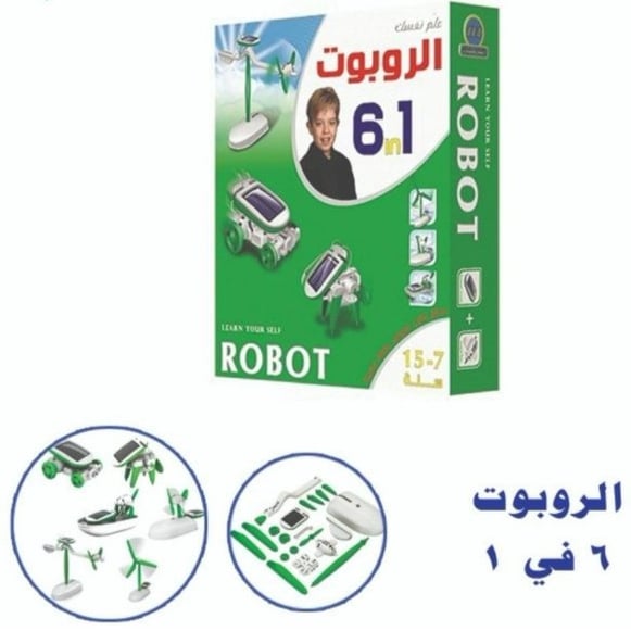 لعبة علم نفسك الروبوت 6 في 1