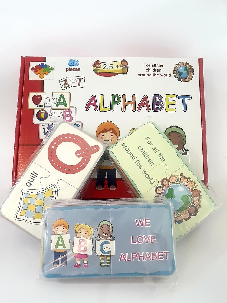 بزل العباقرة الحروف باللغة الانجليزية