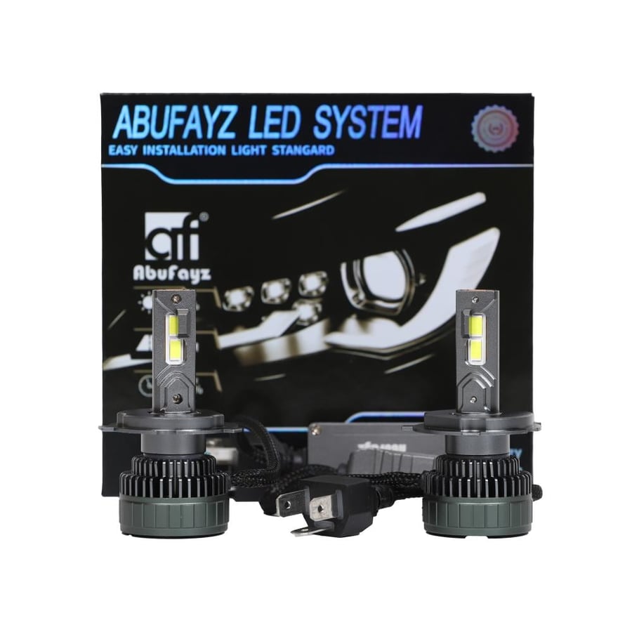 لمبة LED  لون ابيض مقاس H4