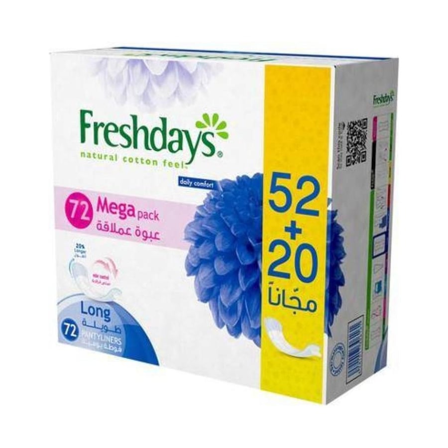 FRESHDAYS LONG PANTEGE 72 PACK MEGA 50+20