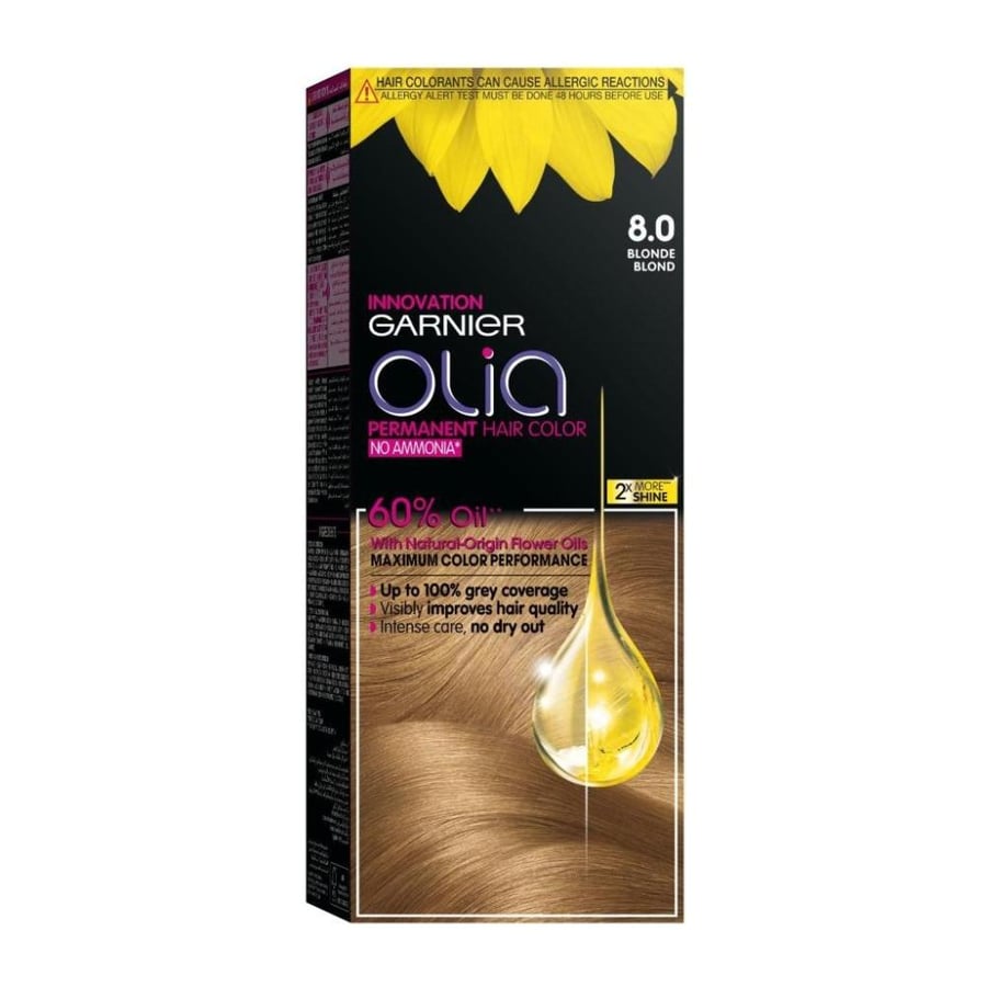 Garnier hair color olia 8.0 blonde