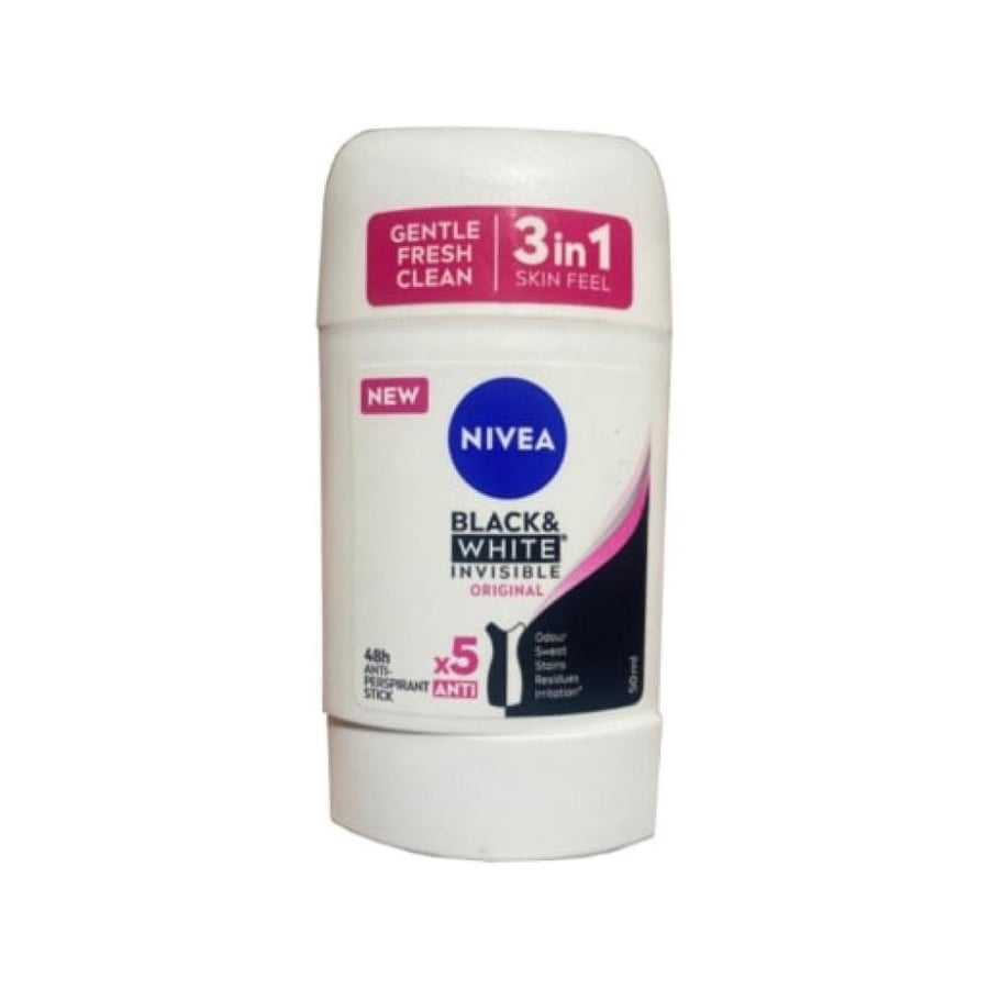 NIVEA STICK BLACK & WHITE WOMEN 50GM