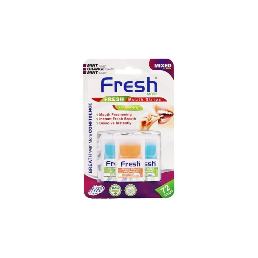 FRESH  MORE MOUTH BREATH STRIPS MIXED MINT+ORANGE
