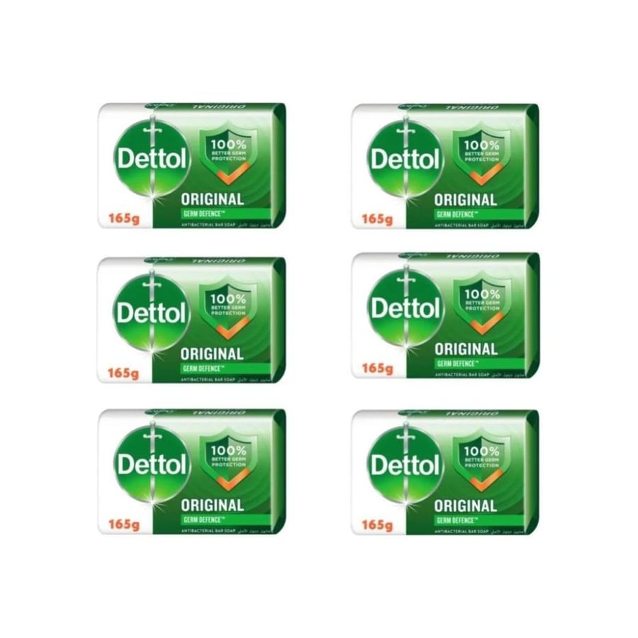 Dettol soap bar original 165 gm x 6