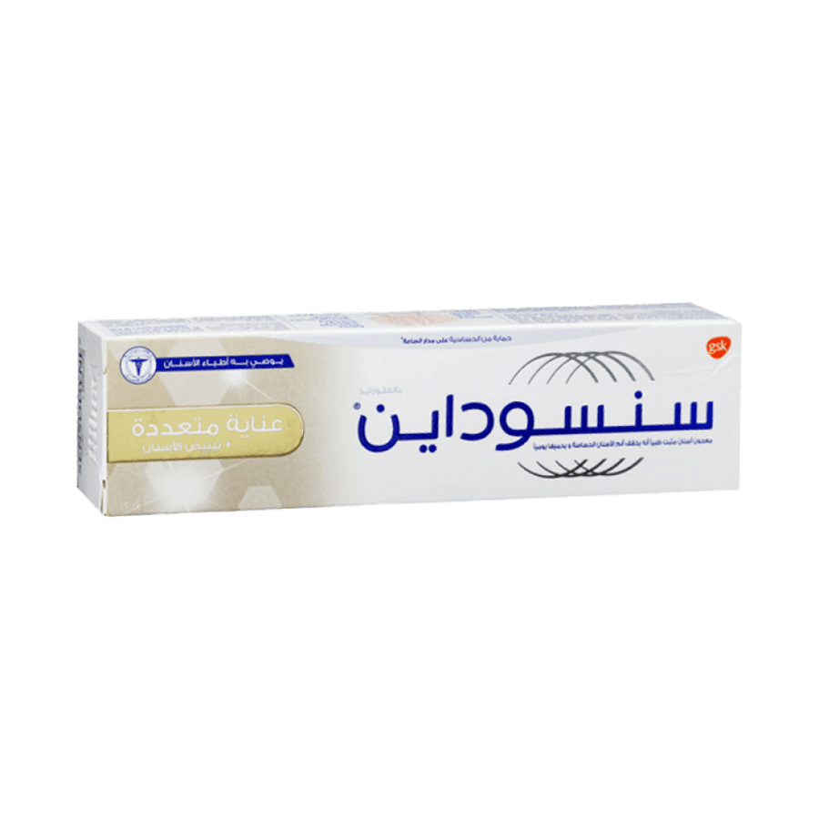 معجون أسنان سنسوداين للعناية المتعددة والتبييض 100 مل