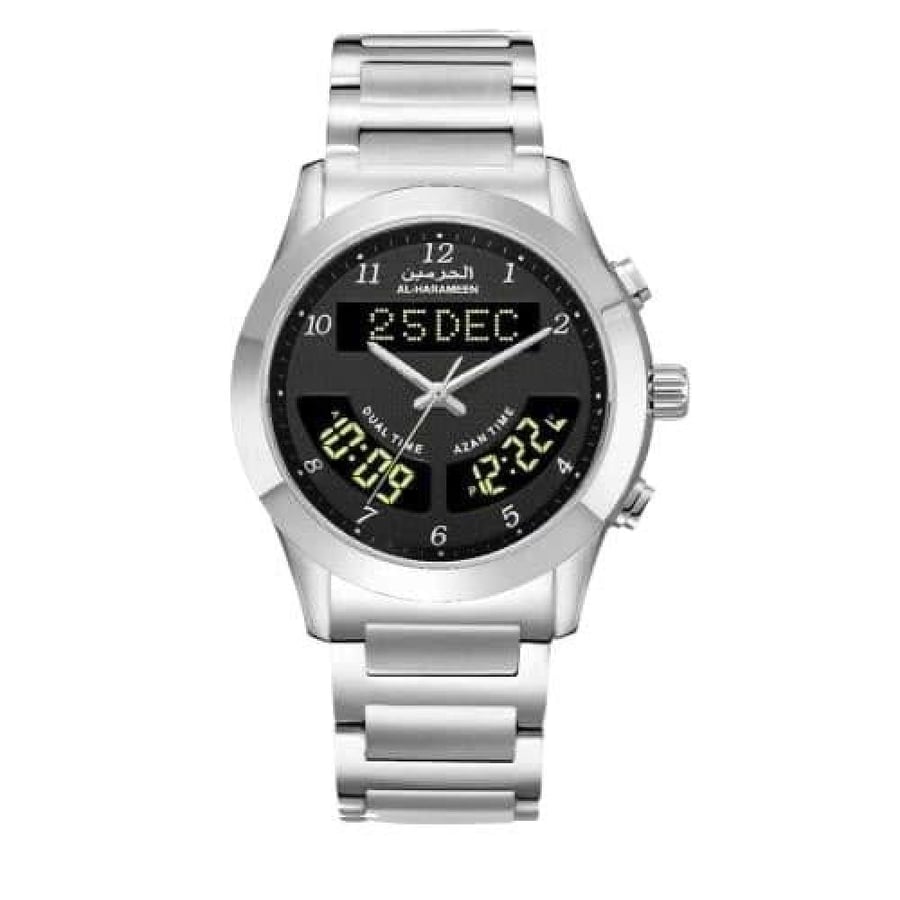 ساعة الحرمين الـرجـالـيـة الـفـــاخـرة HA-6100 قياس 42MM