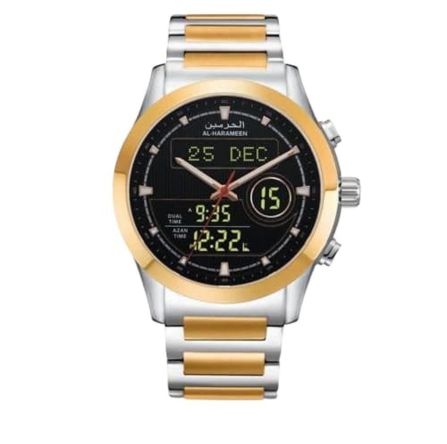 ساعة الحرمين الرجالية الفاخرة HA-6101 مقاس 46MM بألوان متعددة