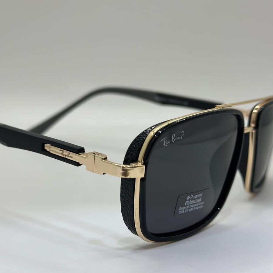 Ray-Ban glasses with gold and black frame