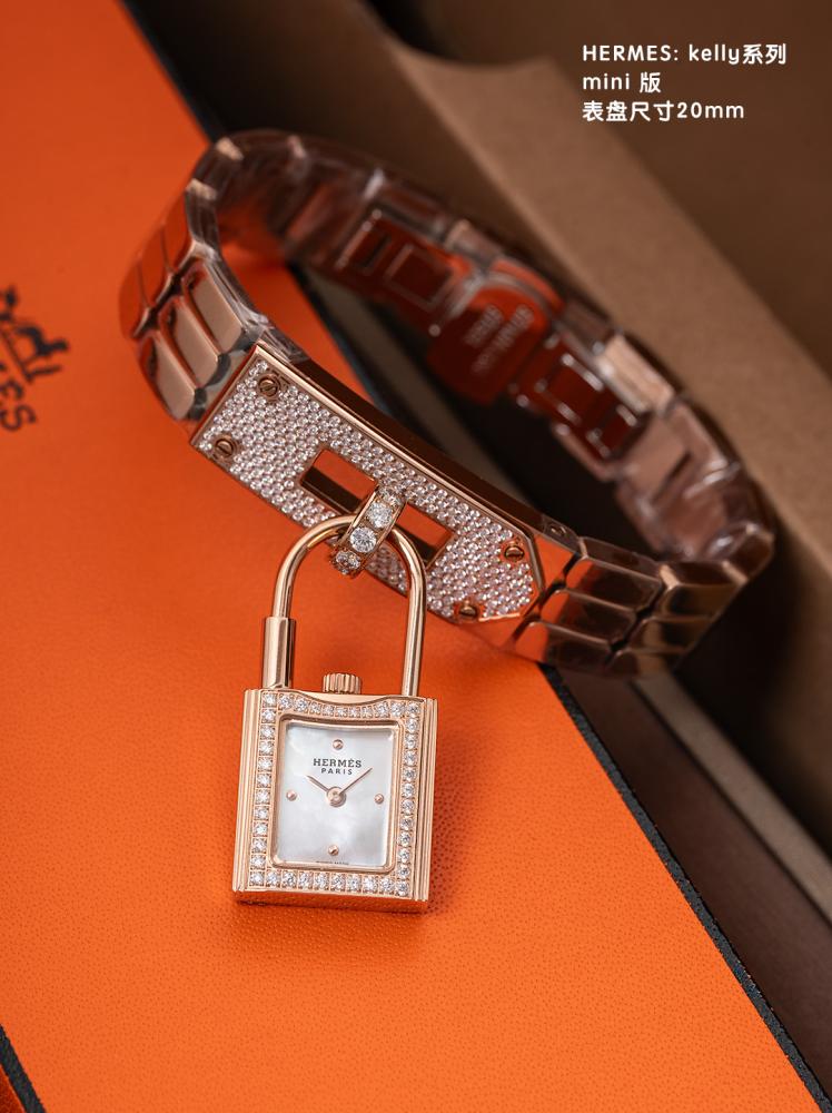 Hermes Kelly mini 20 mm - rose gold