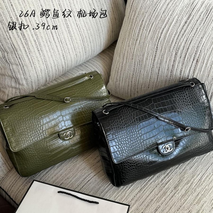 Chanel crocodile maxi flap bag
