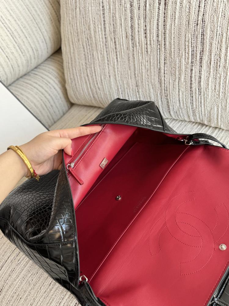 Chanel crocodile maxi flap bag