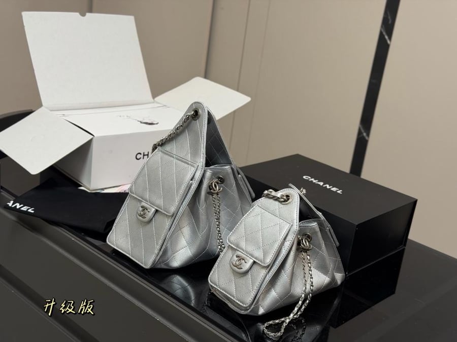 Chanel 25 hobo - silver