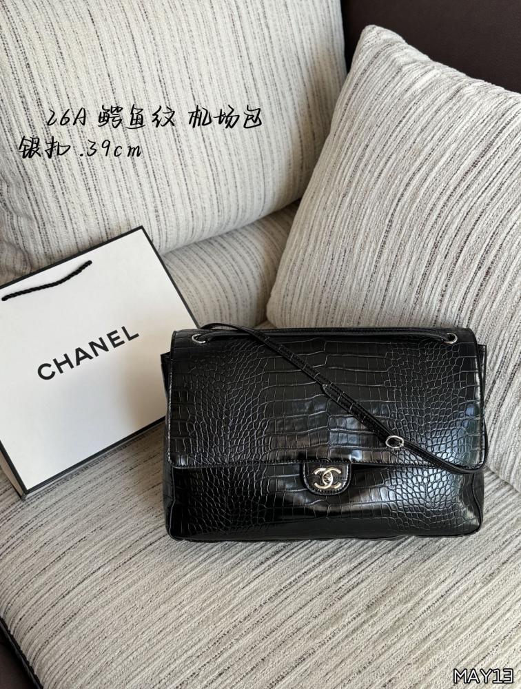 Chanel crocodile maxi flap bag