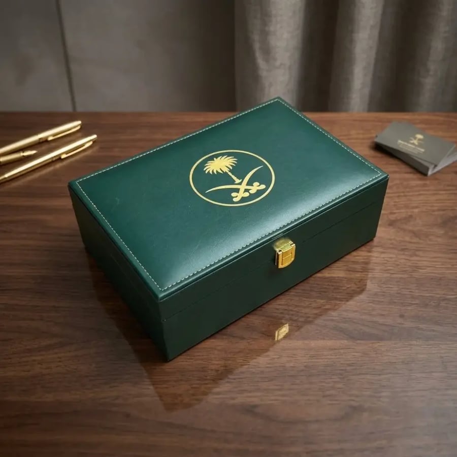 Leather box Seven and palm size half kilogram