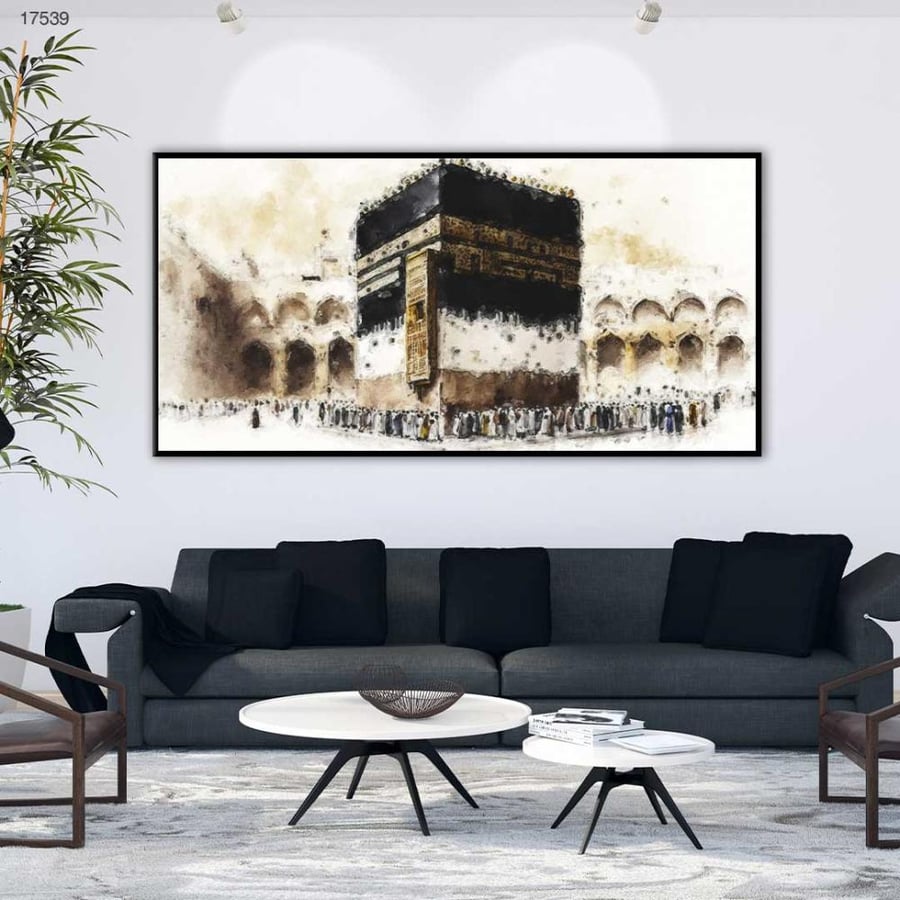 لوحة الكعبه تابلوه للمداخل والمجالس وحتى المكاتب بجودة ممتازة 100%