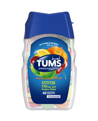 Tums Extra Strength 750 48 Chewable Tablets