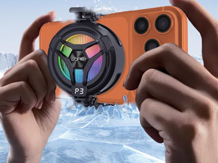 مبرد جوال مغناطيسي EONE ICESTORM P3 للألعاب – تبريد سريع وإضاءة RGB