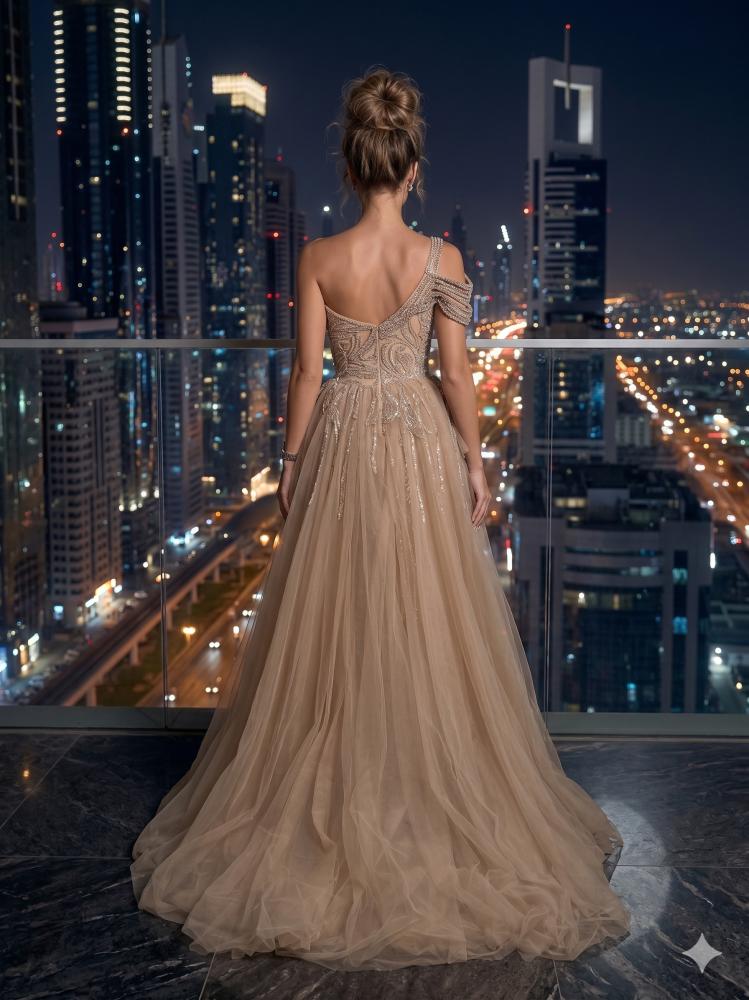 فستان سهرة كتف موديل 01297