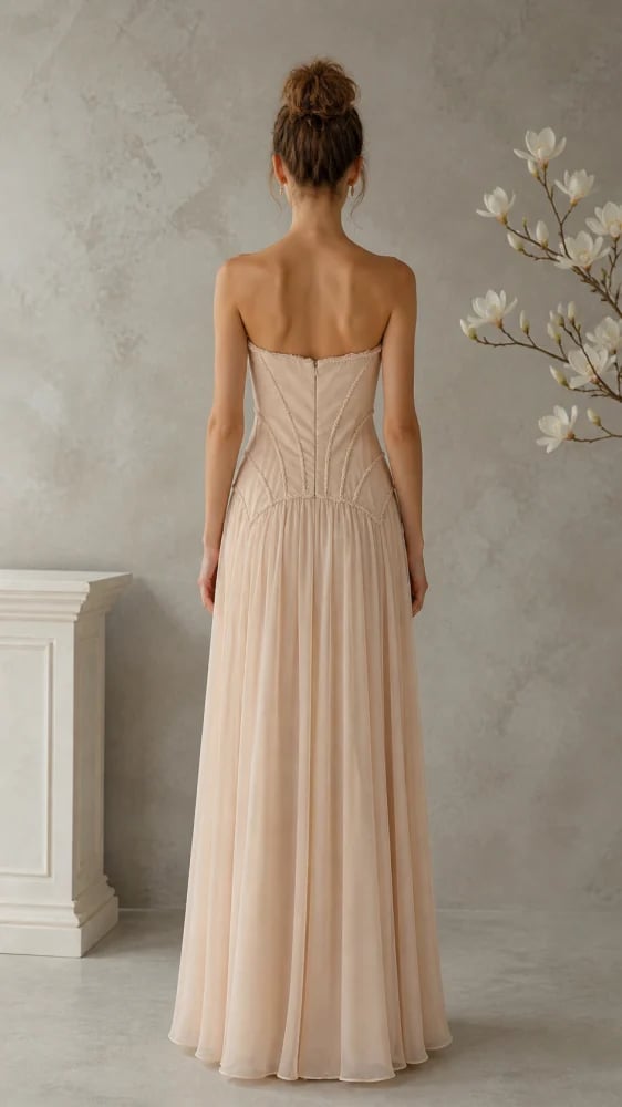 Chiffon evening dress model 20531