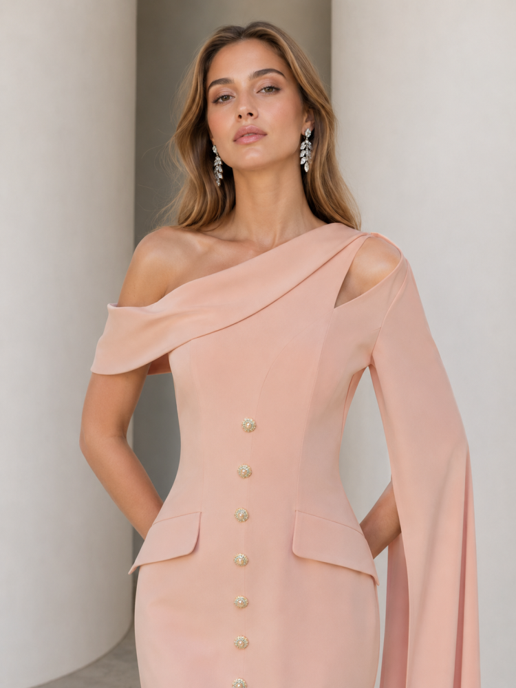 Evening gown crepe model 262601