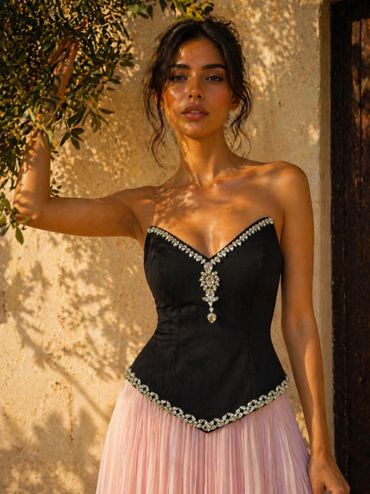 فستان سهرة ناعم تب موديل 262884