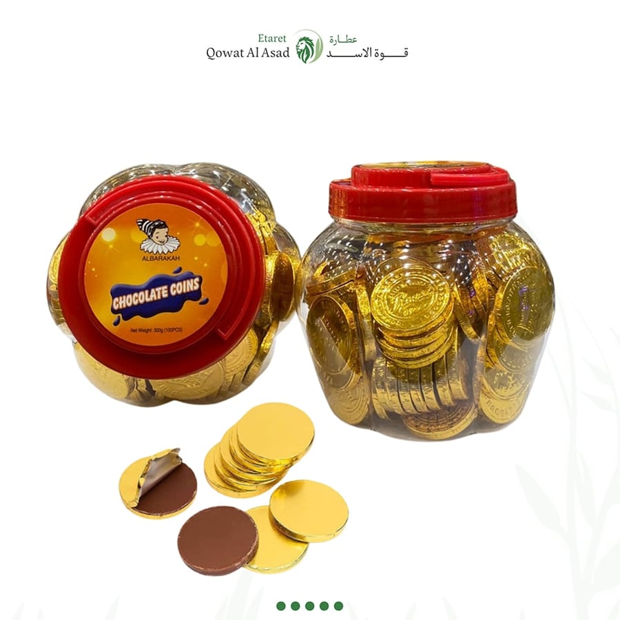 Chocolate wrapped coins 300 grams