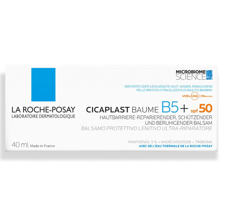 لاروش بوزيه بلسم سيكابلاست +B5 المرطب والملطف مع واقي شمس SPF 50 (40 مل)