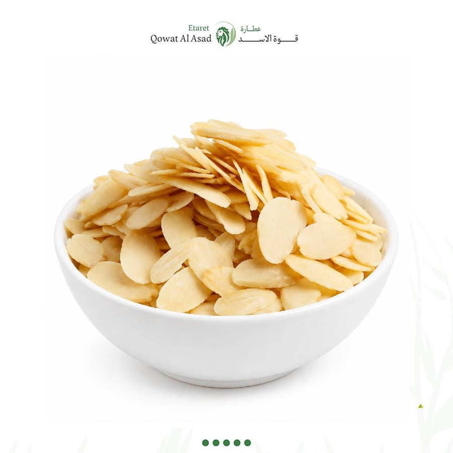 لوز ابيض شرائح