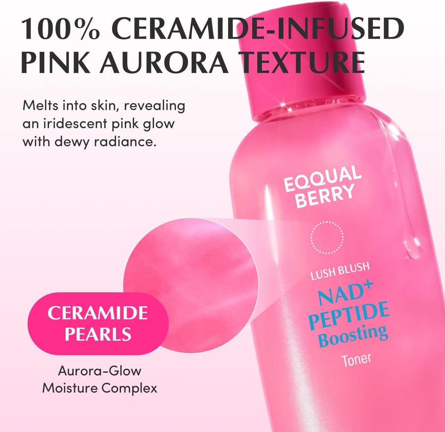 تونر إيكوال بيري (EQQUALBERRY) لتقوية البشرة بالببتيدات وNAD+ - 150 مل