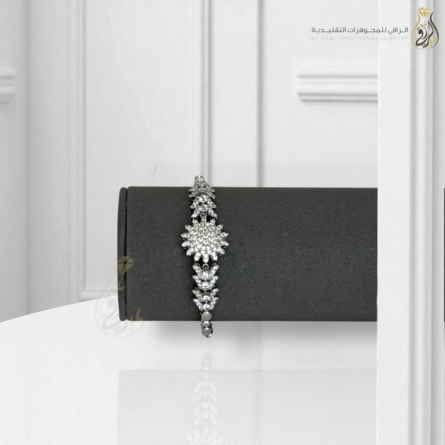 Sunflower bracelet with zircon