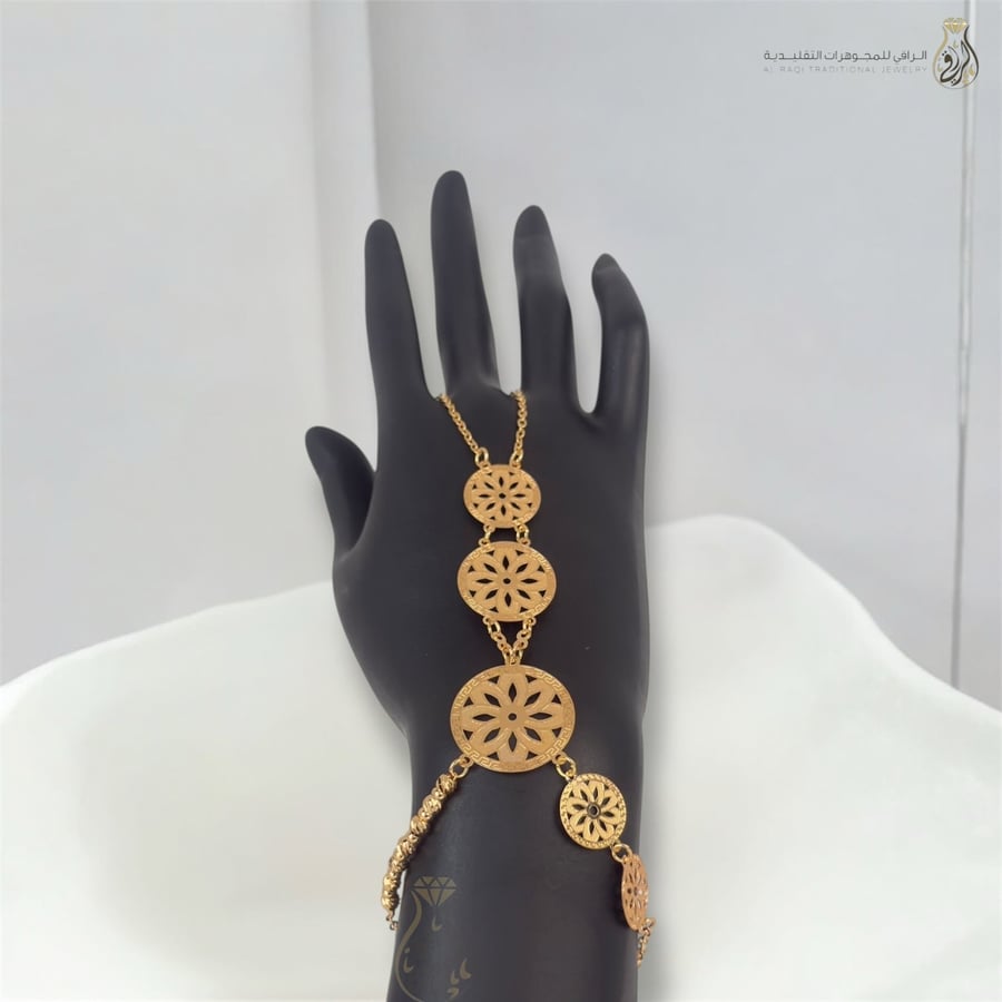 كف بديل الذهب نقوش دائرية تراثية