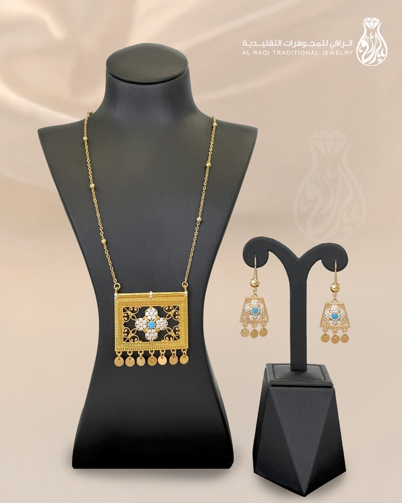 عقد بديل الذهب زهرة التراث