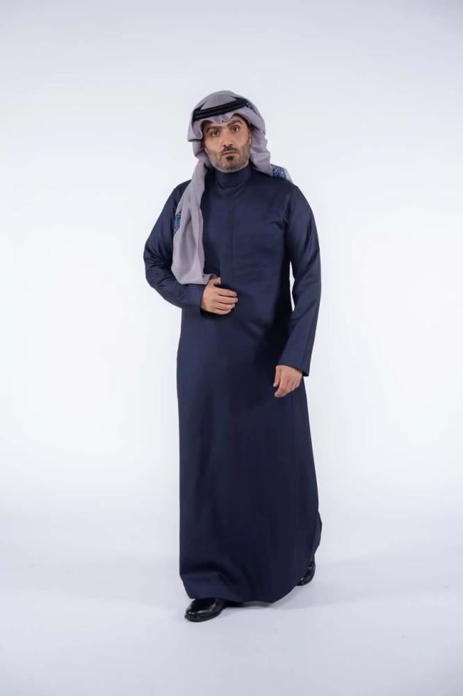 ثوب  الشياكة شتوي كحلي,  سحاب رجالي
