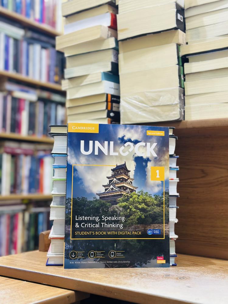Unlock 1 listening speaking and critical thinking second edition white Susan Peterson and Nancy Jordan ( جديد )