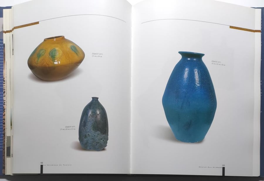 KHALED BEN SLIMANE . ceranics of Tunisia . غلاف مقوى من الحجم الكبير