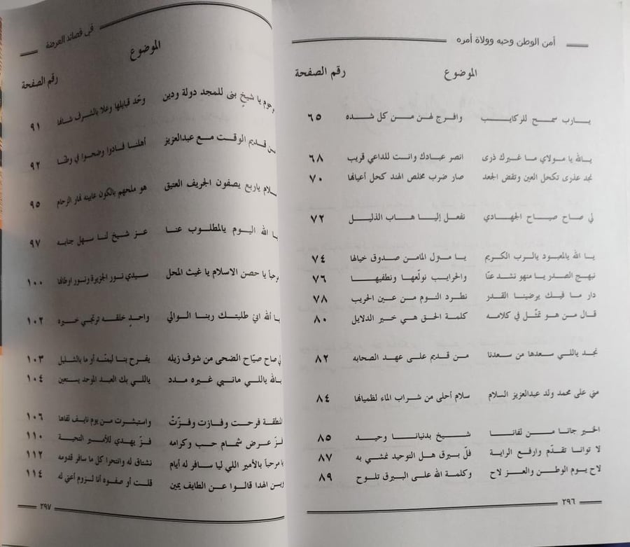 أمن الوطن وحبه وولاة أمره في قصائد العرضة . اختيار وتحقيق : عبدالرحمن بن صالح العبداللطيف . الصفحات 303 صفحة .