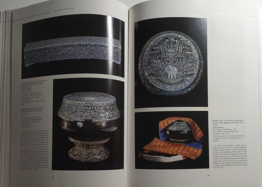 Treasures of Two Nations : Thai Royal Gifts To The United States Of America . big size . 178 page