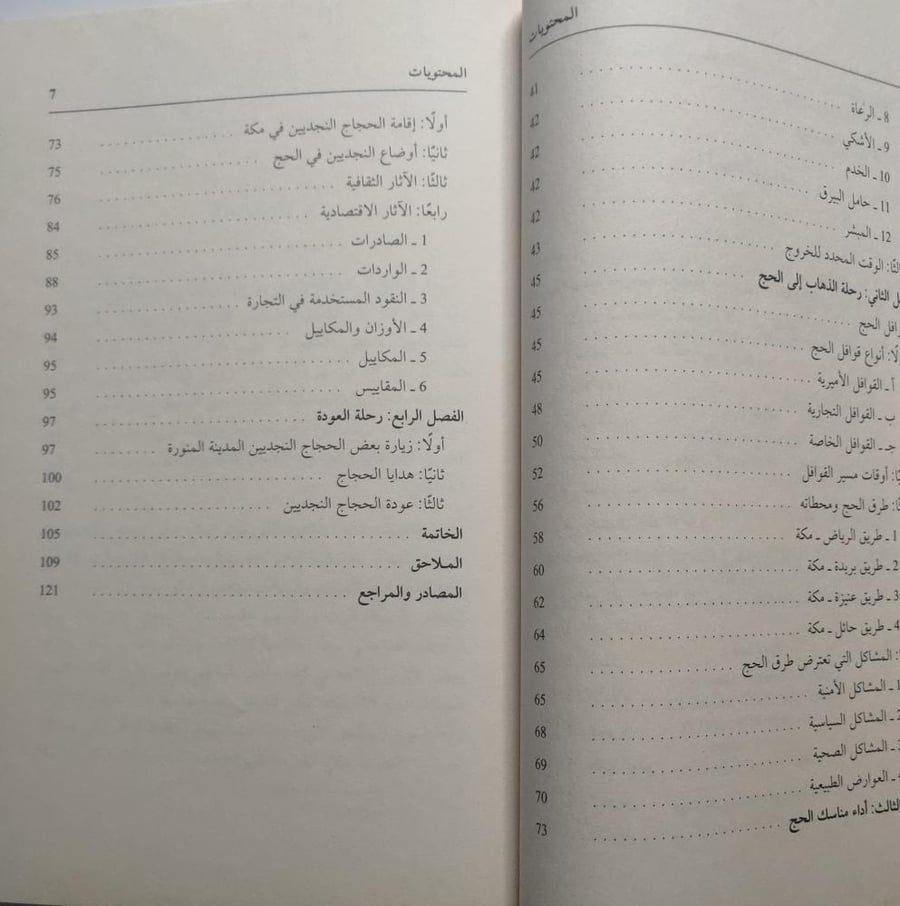 رحلة الحج النجدية في عهد الملك عبدالعزير ( 1319-1344ه / 1902-1926م ) . تأليف : يازي بنت سليمان العنزي . الصفحات 120 صفحة من الحجم الصغير