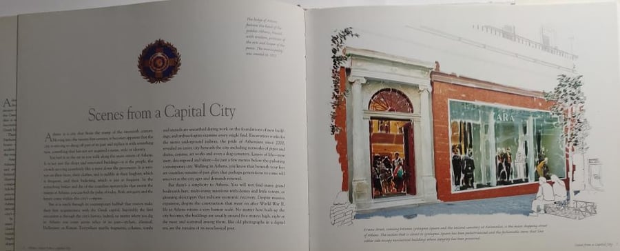 Athens : scenes from  a capital city .hardcover. by John Cleave 96 pages